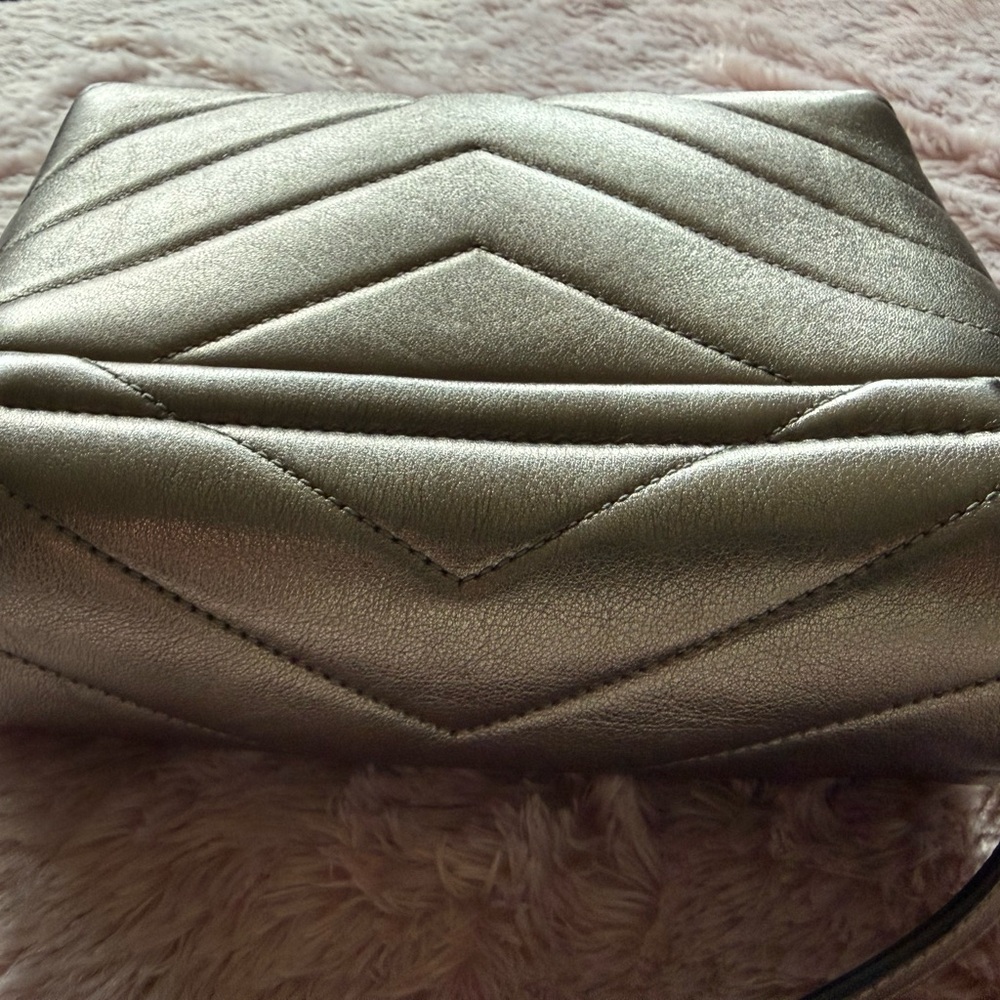 Yves Saint Laurent Gold-Tone Crossbody Bag - Picture 9 of 9